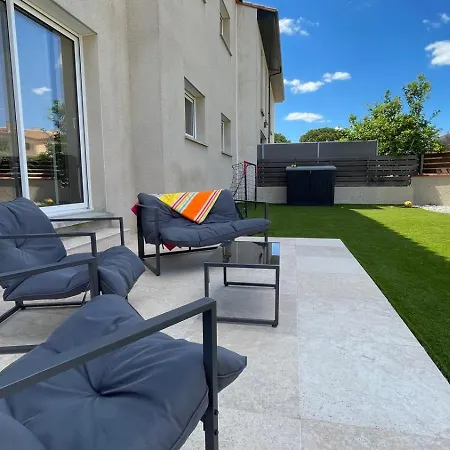 アパート Le Cabes - Climatisation - Bbq -terrasse & Jardin- Free Parking 2 Places-wifi - Teletravail - Sudsejourconciergerie *