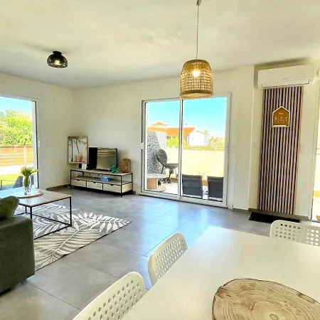 Le Cabes - Climatisation - Bbq -terrasse & Jardin- Free Parking 2 Places-wifi - Teletravail - Sudsejourconciergerie Кабестань