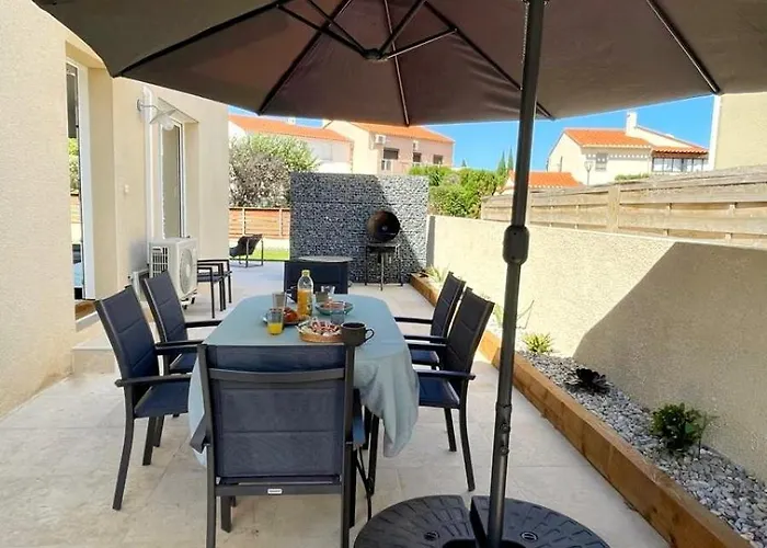 Le Cabes - Climatisation - Bbq -terrasse & Jardin- Free Parking 2 Places-wifi - Teletravail - Sudsejourconciergerie