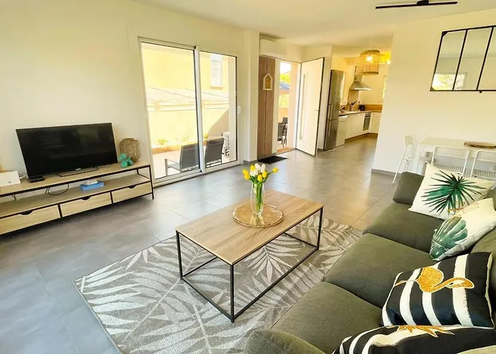 Apartment Le Cabes - Climatisation - Bbq -terrasse & Jardin- Free Parking 2 Places-wifi - Teletravail - Sudsejourconciergerie *