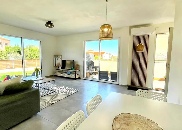 Le Cabes - Climatisation - Bbq -terrasse & Jardin- Free Parking 2 Places-wifi - Teletravail - Sudsejourconciergerie Cabestany