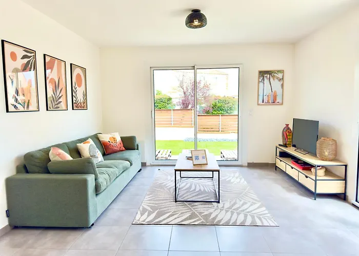 Le Cabes - Climatisation - Bbq -terrasse & Jardin- Free Parking 2 Places-wifi - Teletravail - Sudsejourconciergerie Apartment *