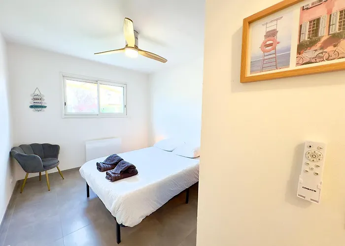 Le Cabes - Climatisation - Bbq -terrasse & Jardin- Free Parking 2 Places-wifi - Teletravail - Sudsejourconciergerie Apartment *